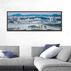 Haicang Suspension Bridge at Dusk Wall Art