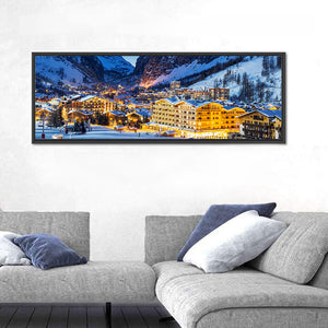 Ski Resort In French Alps Wall Art