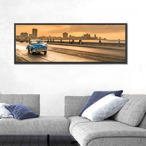 Malecon Avenue Sunset Havana Wall Art