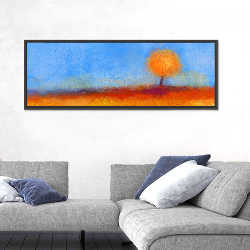 Golden Hour Lone Tree Wall Art