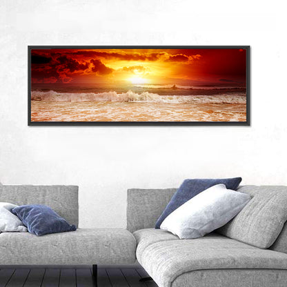 Sunset Above The Sea Wall Art