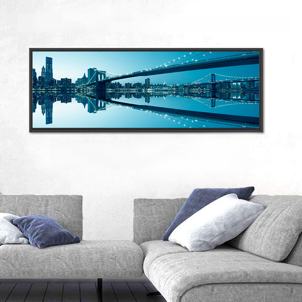 Manhattan Skyline with Brooklyn Bridge Wall Art