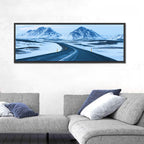 Iceland Ring Road to Snowy Peaks Wall Art