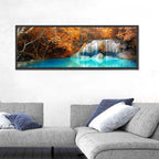 Erawan Waterfall Autumn Reflection Wall Art