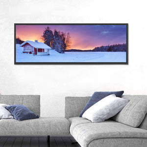 Frozen Finnish Lapland At Sunrise Wall Art