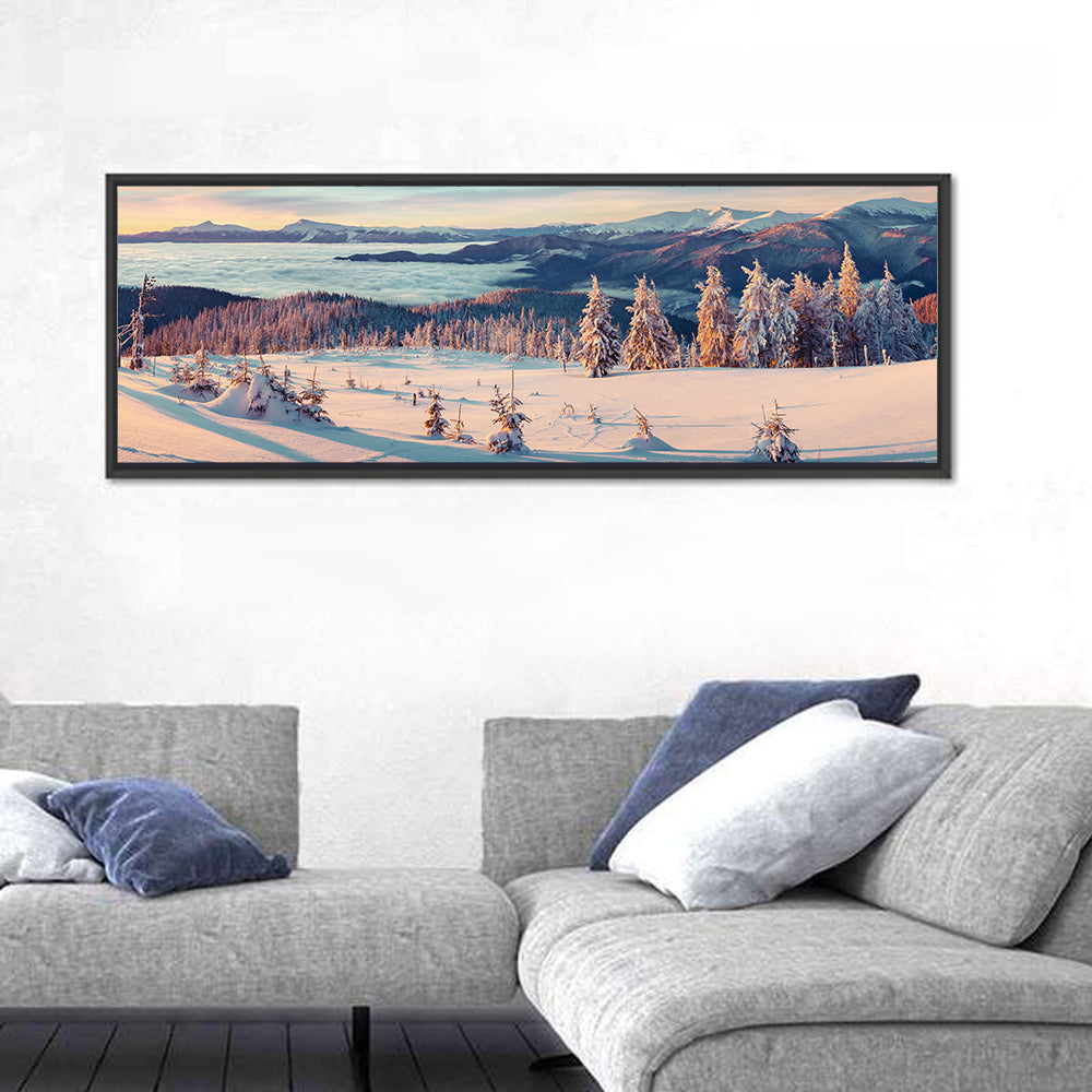 Snowy Alpine Sunset Wall Art