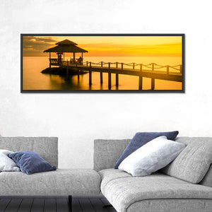 Wooden Pier In Phuket Thailand Wall Art