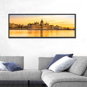 Budapest Parliament At Sunset Wall Art