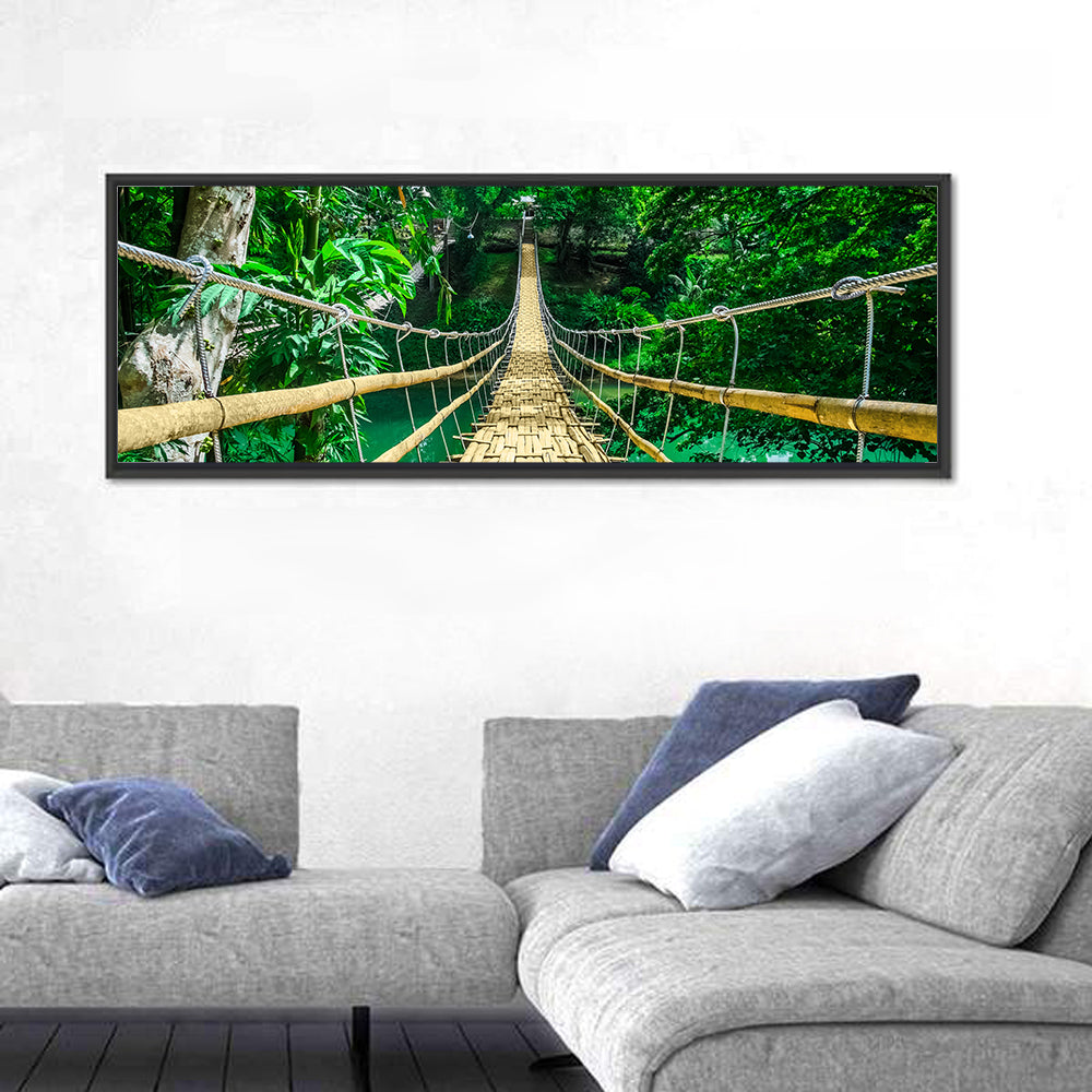 Bamboo Pedestrian Bridge Wall Art