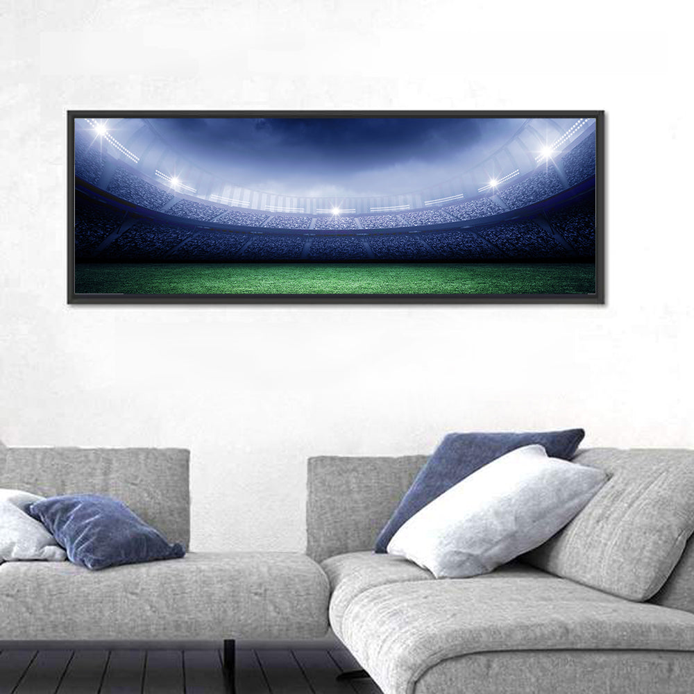 Illuminated Soccer Stadium Wall Art