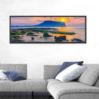 Sunrise Over Seongsan Ilchulbong Wall Art