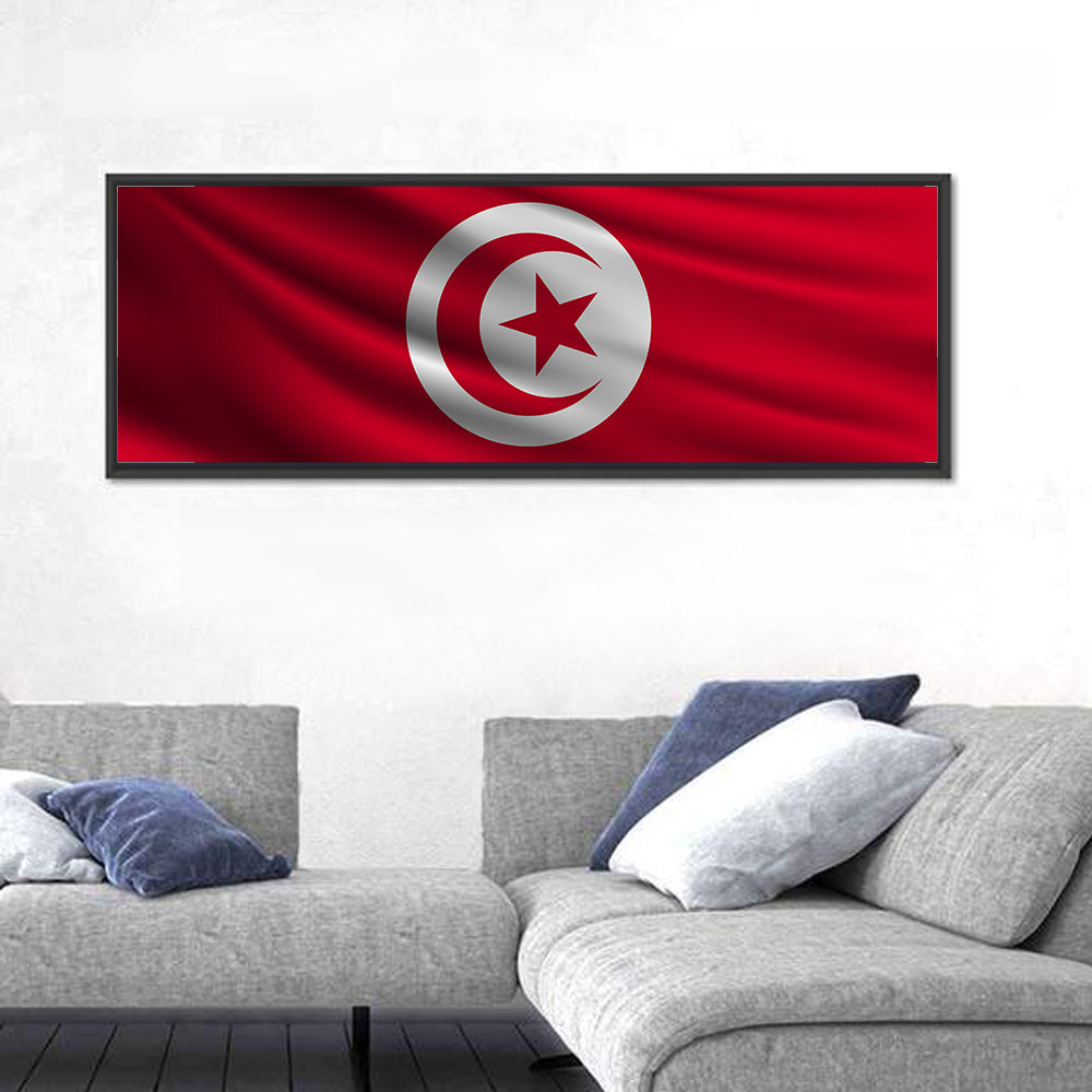 National Flag Of Tunisia Wall Art