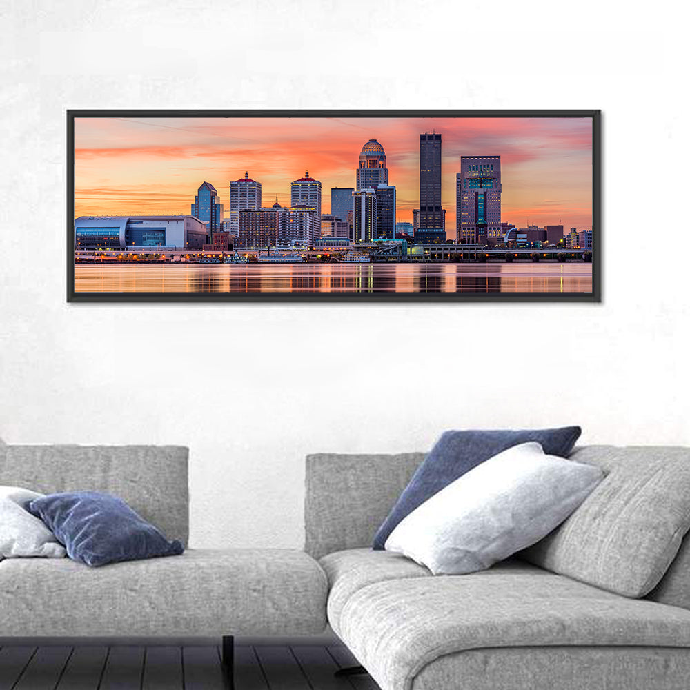 Louisville Skyline at Sunset Wall Art