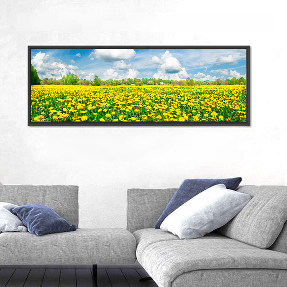 Yellow Dandelion Meadow Wall Art