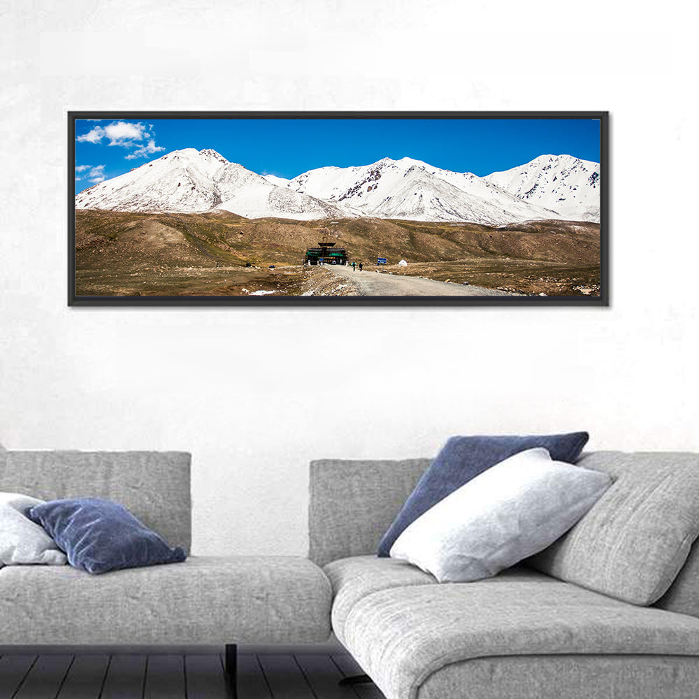 Karakoram Snow Peaks with Road Wall Art