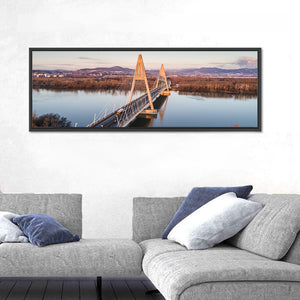 Megyeri Bridge Over The DanubeRiver Wall Art