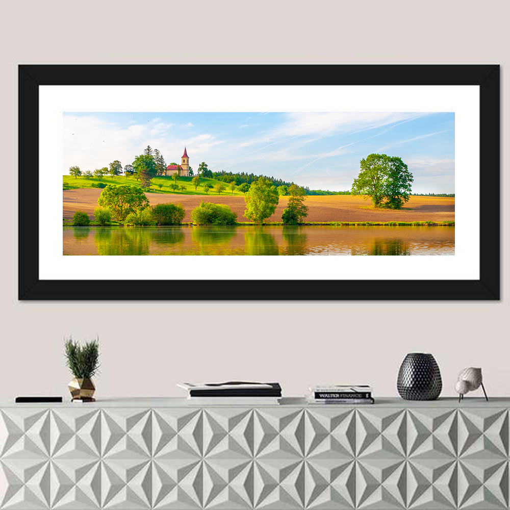 St Peter and Paul Church, Czech Republic Wall Art in a room, panoramic