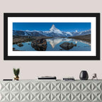 Matterhorn Sunset Over Stelli Lake Wall Art