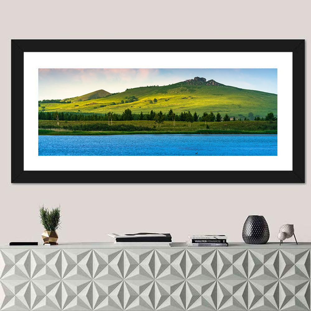 Hongsong Lake with Mountain Peak Wall Art
