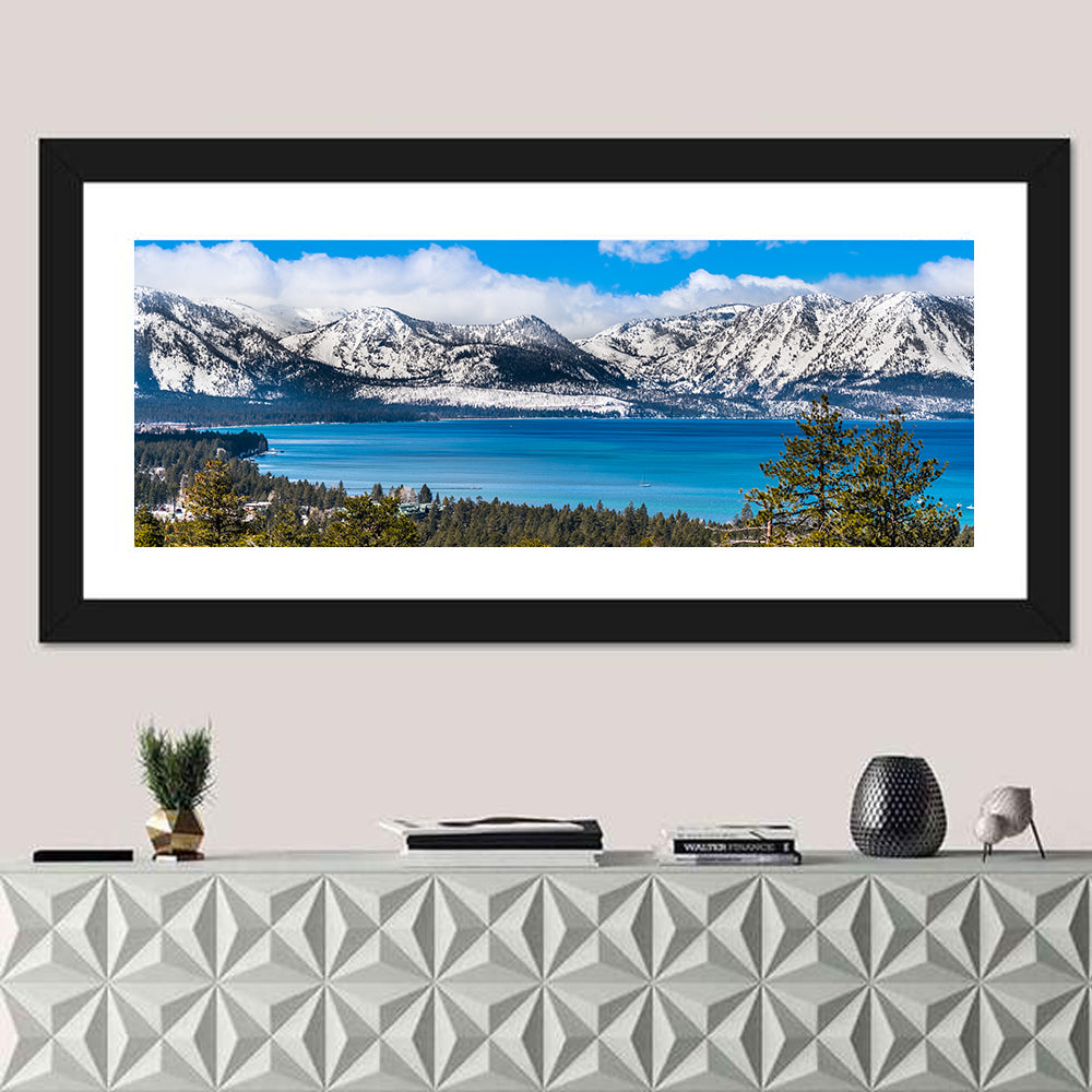 Lake Tahoe Snow-capped Sierra Peaks Wall Art
