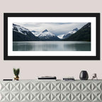 Glacial Mountain Lake Reflection Wall Art