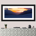 Hispar Pass Sunset Wall Art