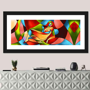 Woman Stained Glass Artwork Wall Art