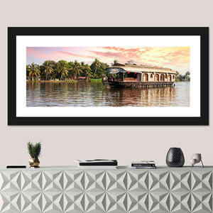 House Boat In Kerala India Wall Art