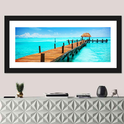 Tropic Paradise Jetty On Isla Mujeres Mexico Wall Art