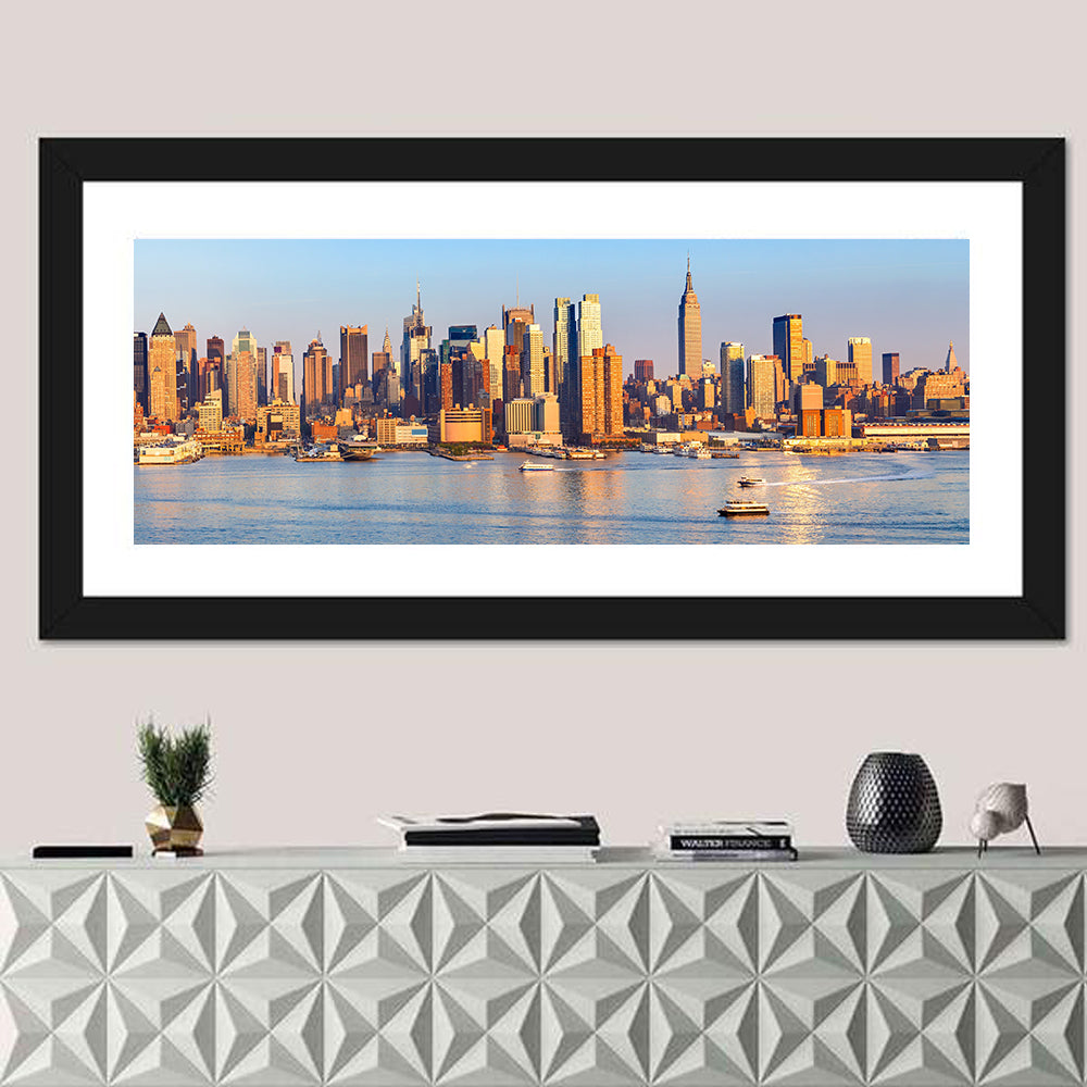 Manhattan Sunrise Over Harbor Wall Art