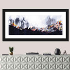 High-contrast Acrylic Mountains Wall Art