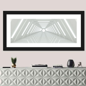 Isolated White Tunnel Wall Art