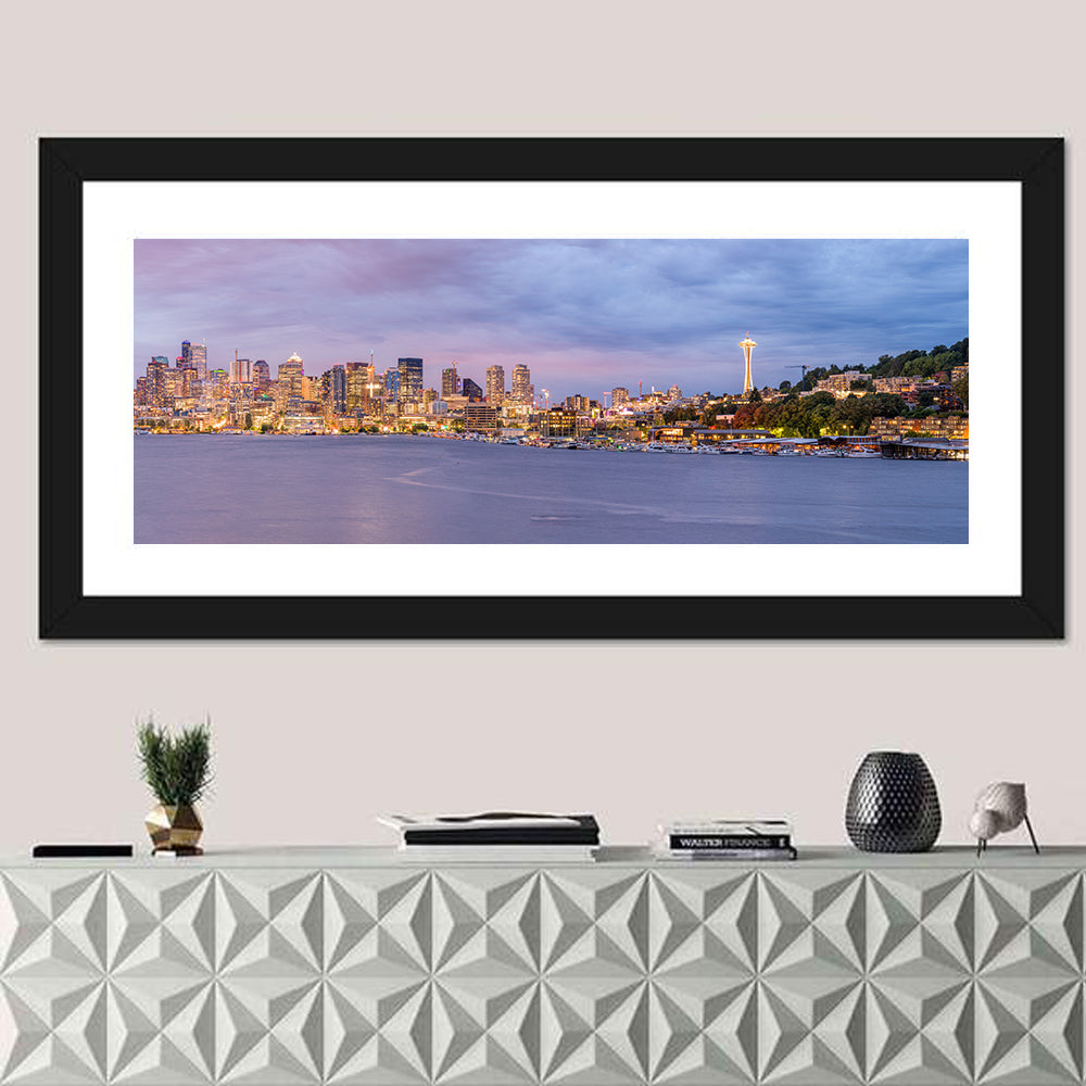 Seattle Skyline at Dusk Wall Art