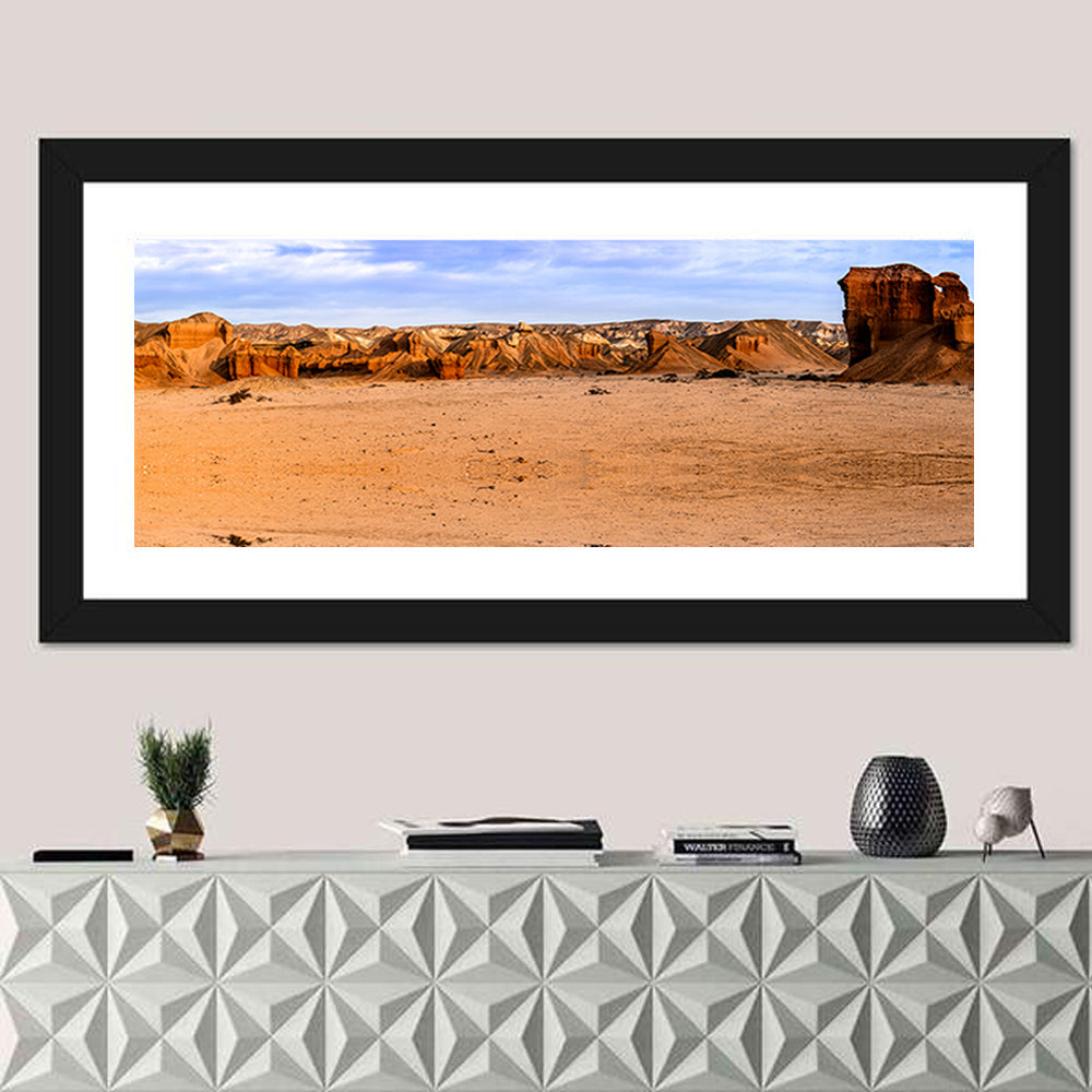 Red Canyon, Namibia Desert Wall Art in a room, panoramic