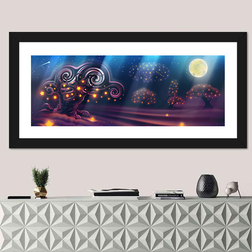 Magical Night Landscape Wall Art