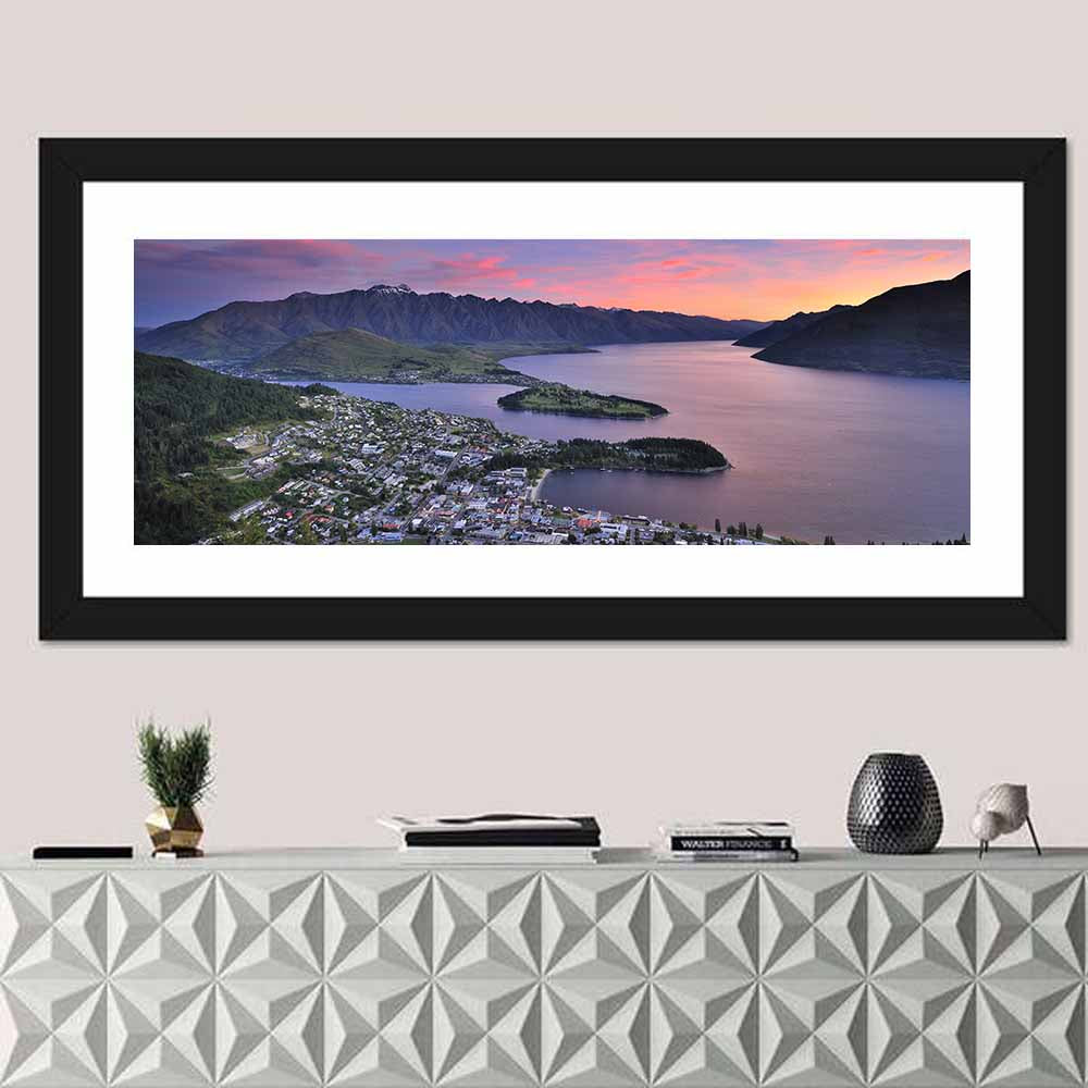 Queenstown Over Lake Wakatipu Wall Art