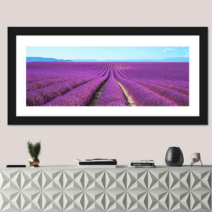 Lavender Flower Fields Wall Art