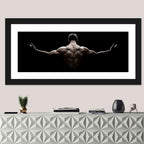 Muscular Back with Nautical Star Tattoos Wall Art