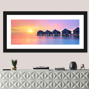 Sunset On Maldives island Wall Art