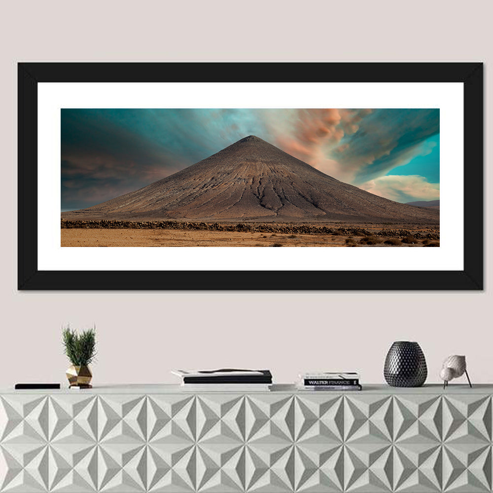 Fuerteventura Volcanic Mountain at Golden Hour Wall Art