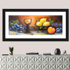 Lemons and Peach Still Life Wall Art
