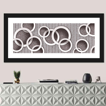 3D Circles Wallpaper Wall Art
