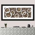 Flower Rings Over Brick and Tile Wall Art