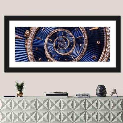 Clockwork Time Spiral Wall Art