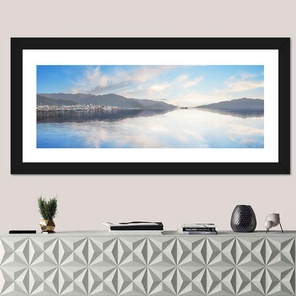 Marmaris Embankment, Turkey Wall Art in a room, panoramic