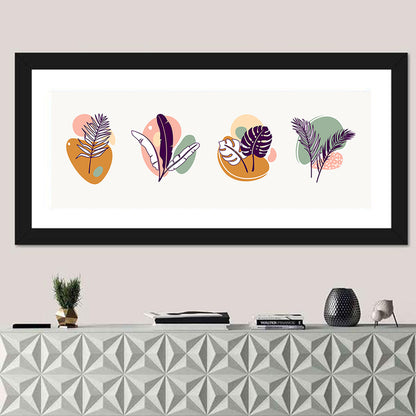 Organic Tropical Leaves Wall Art