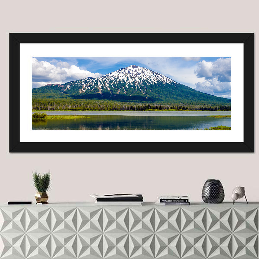 Mount Bachelor, Oregon Wall Art in a room, panoramic