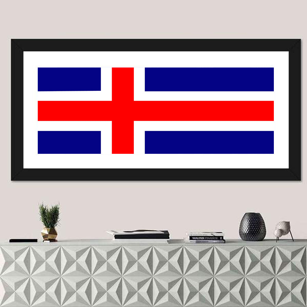 Icelandic Flag, Nordic Cross Wall Art