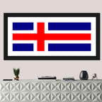 Icelandic Flag, Nordic Cross Wall Art
