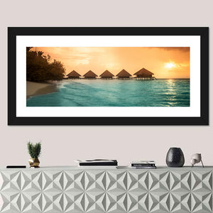 Over Water Bungalows In Bora Bora Wall Art